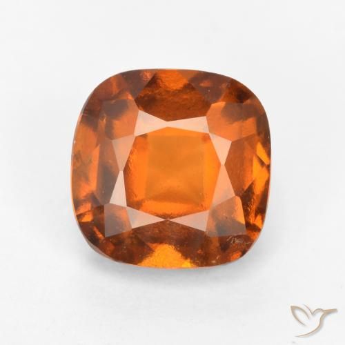2.24ct 자연스러운 미디엄 다크 오렌지 헤소나이트 가넷, 방석, VS
