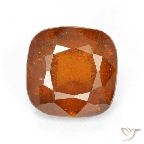 1.94ct 자연스러운 미디엄 다크 오렌지 헤소나이트 가넷, 방석, SI