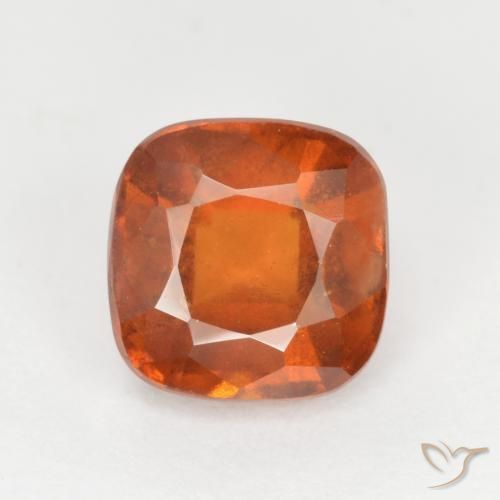 2.07ct 자연스러운 딥 오렌지 헤소나이트 가넷, 방석, SI