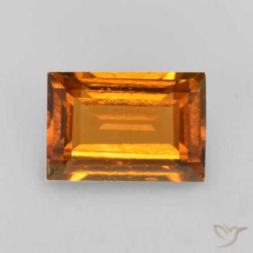 1.23ct 자연스러운 어스 오렌지 헤소나이트 가넷, 바게트, VS