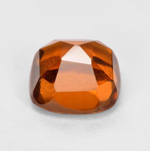 2.18캐럿 천연 파이어 오렌지 헤소나이트 가넷, 쿠션 컷, 7×7 mm, VVS-VS