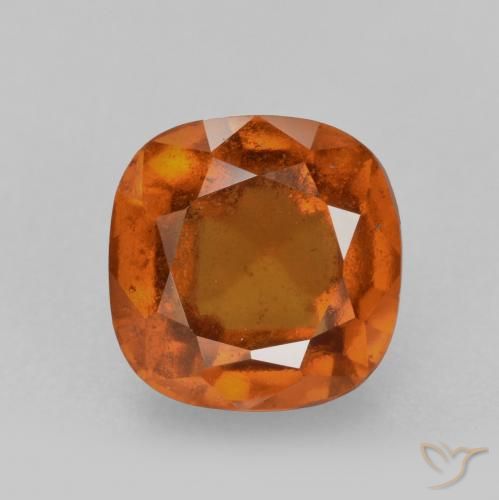 2.28ct 자연스러운 미디엄 오렌지 헤소나이트 가넷, 방석, VS-SI