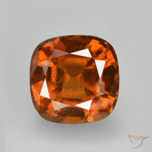 2.16ct 자연스러운 딥 오렌지 헤소나이트 가넷, 방석, VS-SI