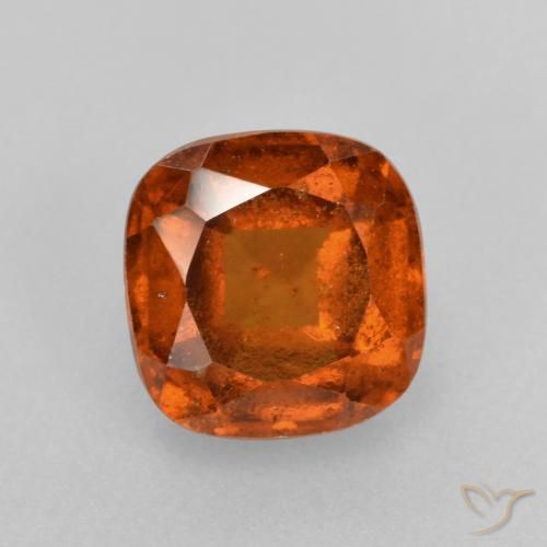 2.01ct 자연스러운 미디엄 오렌지 헤소나이트 가넷, 방석, VS-SI