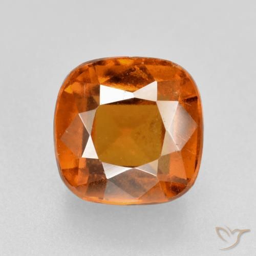 2.26ct 자연스러운 딥 오렌지 헤소나이트 가넷, 방석, VS-SI