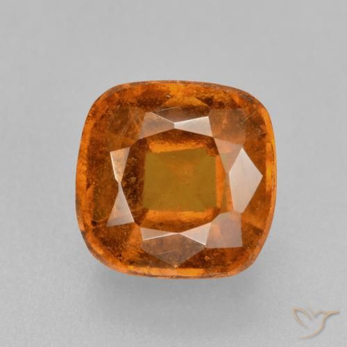 2.29ct 자연스러운 붉은 오렌지 헤소나이트 가넷, 방석, VS-SI