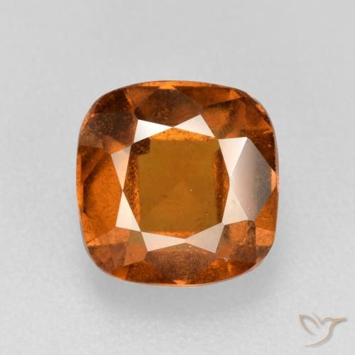 2.19ct 자연스러운 딥 오렌지 헤소나이트 가넷, 방석, VS-SI