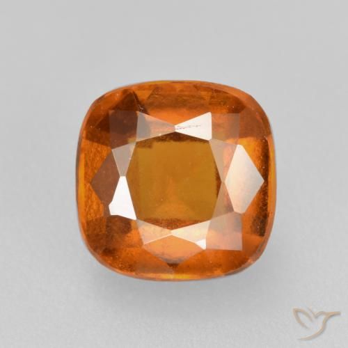 2.16ct 자연스러운 딥 오렌지 헤소나이트 가넷, 방석, VS-SI