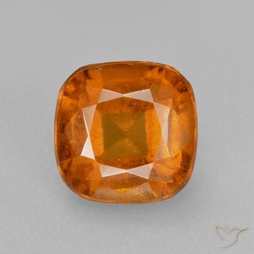 1.81ct 자연스러운 미디엄 오렌지 헤소나이트 가넷, 방석, VS-SI