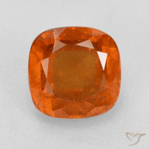 2.19ct 자연스러운 미디엄 오렌지 헤소나이트 가넷, 방석, SI