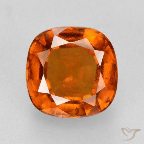1.95ct 자연스러운 파이어 오렌지 헤소나이트 가넷, 방석, VS-SI