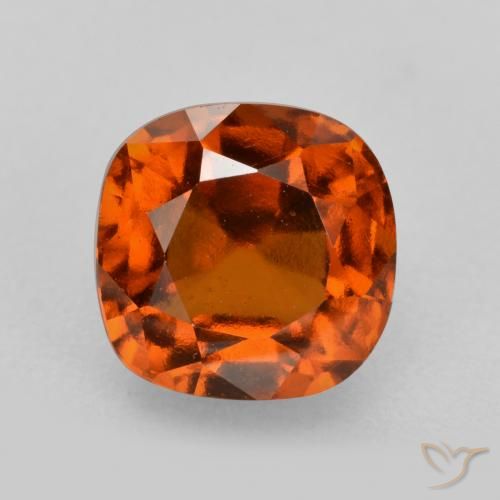 2.55ct 자연스러운 딥 오렌지 헤소나이트 가넷, 방석, VS