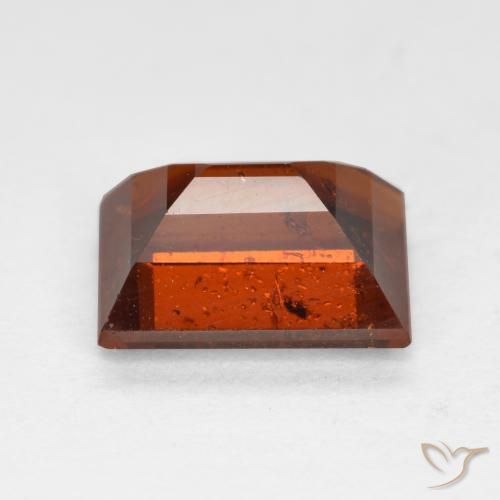 2.26캐럿 천연 딥 레드 헤소나이트 가넷, 바게트, 8.5×6.2 mm, VS-SI