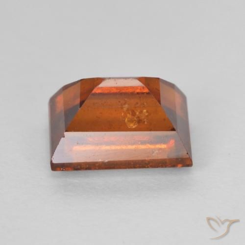 2.13캐럿 천연 Medium Dark-Orange 헤소나이트 가넷, 바게트, VS-SI