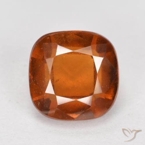 2.32ct 자연스러운 앰버 오렌지 헤소나이트 가넷, 방석, VS-SI