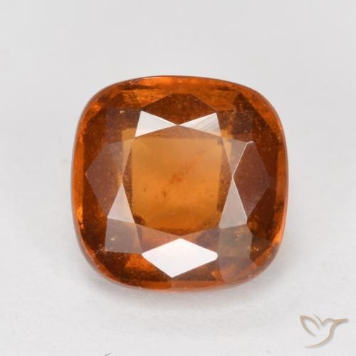 1.96ct 자연스러운 미디엄 다크 오렌지 헤소나이트 가넷, 방석, VS-SI