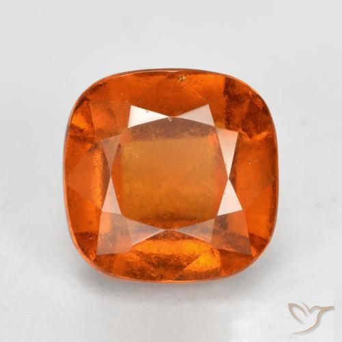 2.03ct 자연스러운 파이어 오렌지 헤소나이트 가넷, 방석, VS-SI