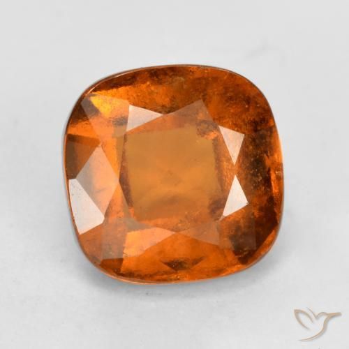 2.10ct 자연스러운 딥 오렌지 헤소나이트 가넷, 방석, VS-SI