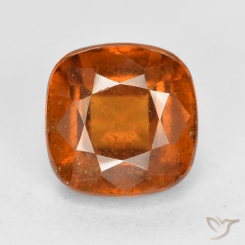 2.27ct 자연스러운 미디엄 오렌지 헤소나이트 가넷, 방석, VS-SI