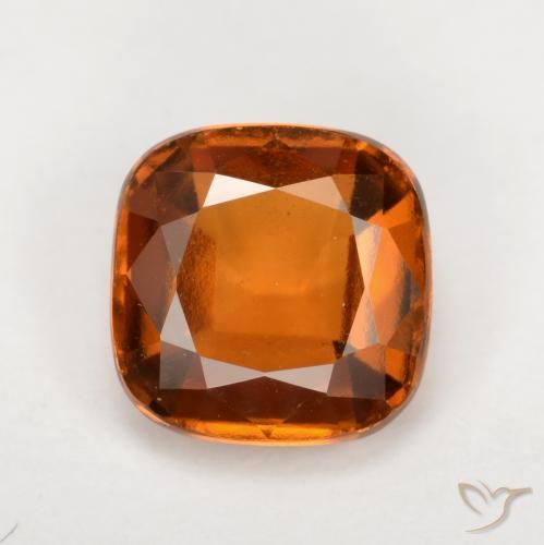 1.78ct 자연스러운 딥 오렌지 헤소나이트 가넷, 방석, VS