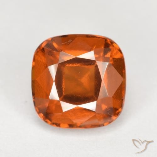 2.17ct 자연스러운 앰버 오렌지 헤소나이트 가넷, 방석, VVS-VS