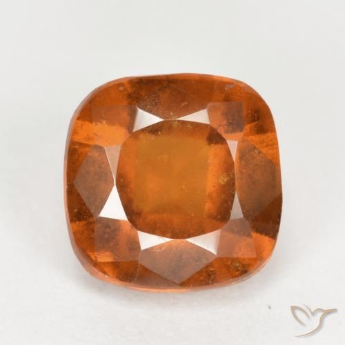2.36ct 자연스러운 딥 오렌지 헤소나이트 가넷, 방석, VS-SI
