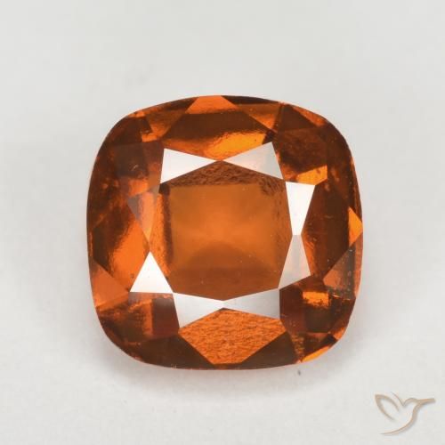 2.40ct 자연스러운 딥 오렌지 헤소나이트 가넷, 방석, VVS-VS