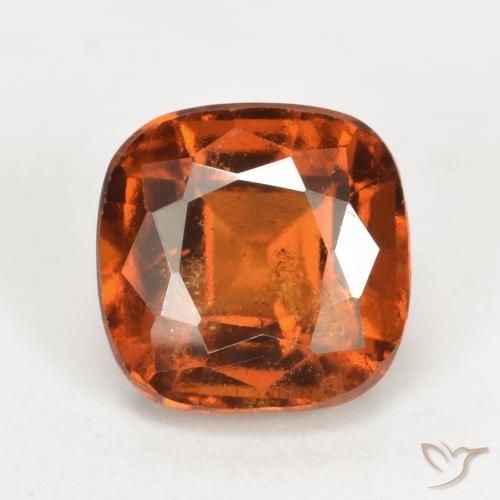 2.42ct 자연스러운 파이어 오렌지 헤소나이트 가넷, 방석, VS-SI