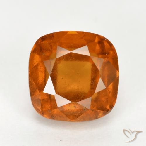 2.65ct 자연스러운 미디엄 오렌지 헤소나이트 가넷, 방석, VS-SI
