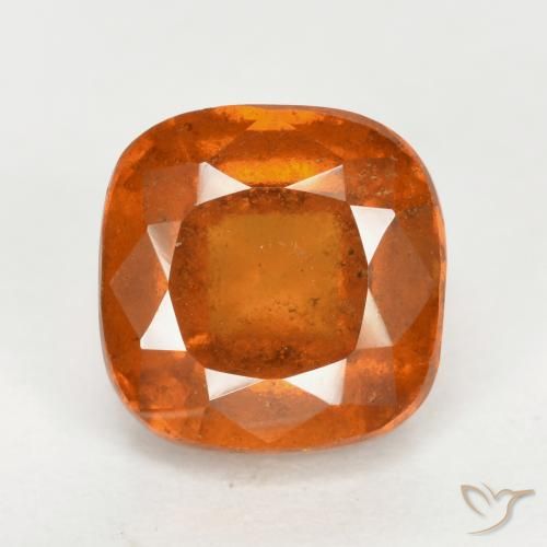 2.55ct 자연스러운 미디엄 오렌지 헤소나이트 가넷, 방석, VS-SI