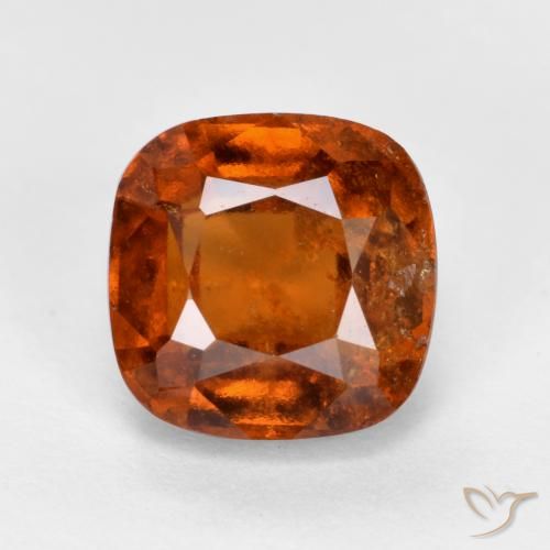 2.31ct 자연스러운 딥 오렌지 헤소나이트 가넷, 방석, SI