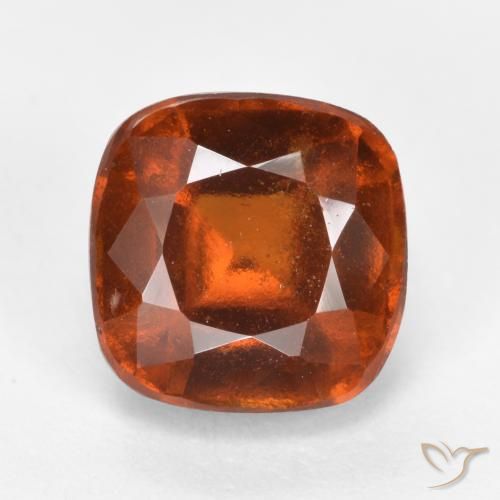 2.42ct 자연스러운 딥 오렌지 헤소나이트 가넷, 방석, VS-SI