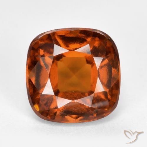 2.36ct 자연스러운 미디엄 오렌지 헤소나이트 가넷, 방석, VS-SI