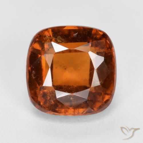 2.30ct 자연스러운 다크 오렌지 헤소나이트 가넷, 방석, VS-SI