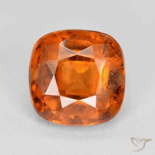 2.00ct 자연스러운 딥 오렌지 헤소나이트 가넷, 방석, VS-SI