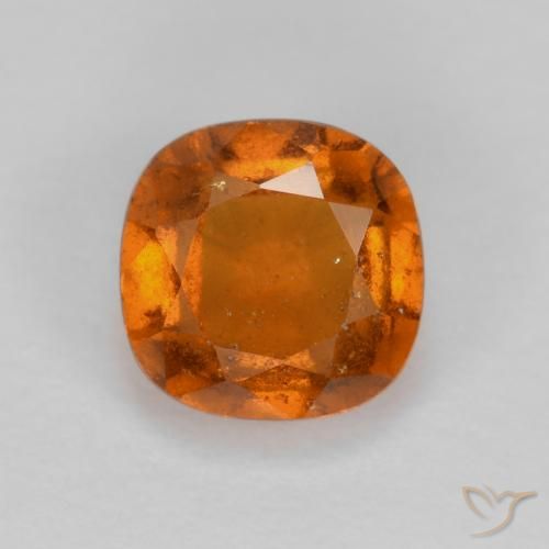 1.46ct 자연스러운 딥 오렌지 헤소나이트 가넷, 방석, VS-SI