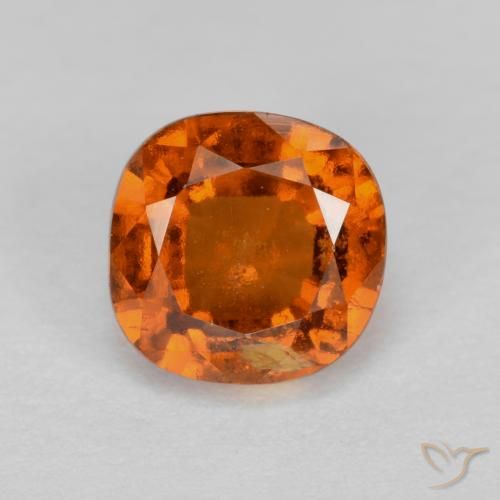 1.39ct 자연스러운 딥 오렌지 헤소나이트 가넷, 방석, VS-SI