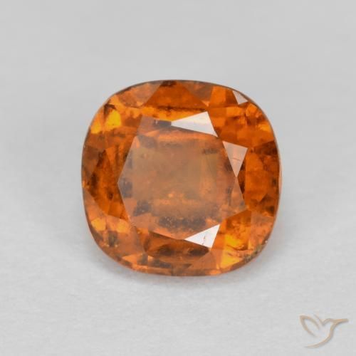 1.50ct 자연스러운 딥 오렌지 헤소나이트 가넷, 방석, VS-SI