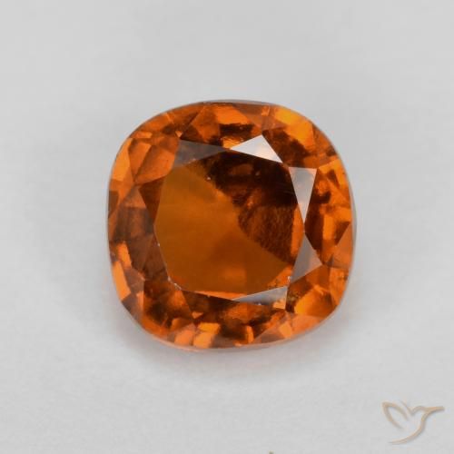 1.46ct 자연스러운 다크 오렌지 헤소나이트 가넷, 방석, VS-SI