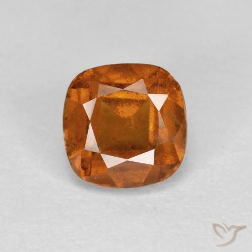 0.96ct 자연스러운 미디엄 오렌지 헤소나이트 가넷, 방석, SI