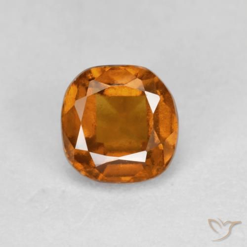 0.90ct 자연스러운 어스 오렌지 헤소나이트 가넷, 방석, SI
