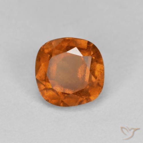 0.88ct 자연스러운 어스 오렌지 헤소나이트 가넷, 방석, SI