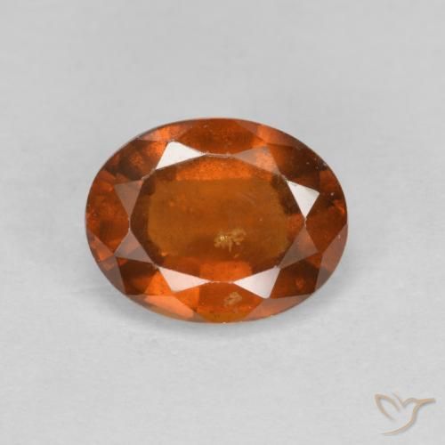 2.33ct 자연스러운 딥 오렌지 헤소나이트 가넷, 타원형, VS-SI