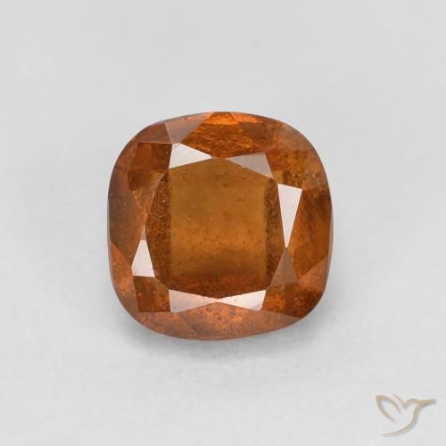 0.94ct 자연스러운 붉은 오렌지 헤소나이트 가넷, 방석, SI