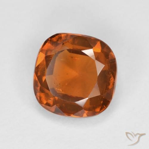 1.79ct 자연스러운 미디엄 다크 오렌지 헤소나이트 가넷, 방석, VS-SI