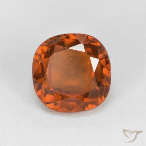 1.56ct 자연스러운 파이어 오렌지 헤소나이트 가넷, 방석, VS-SI
