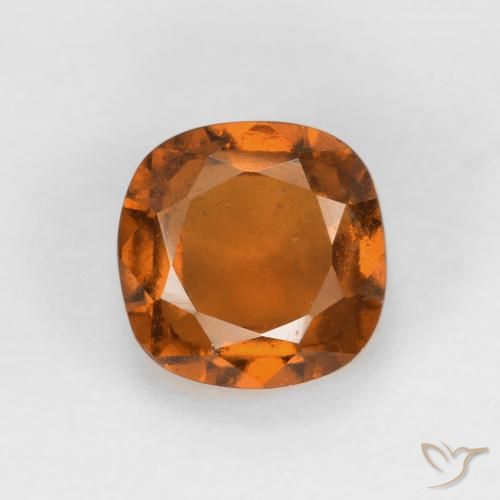 1.53ct 자연스러운 미디엄 다크 오렌지 헤소나이트 가넷, 방석, VS-SI