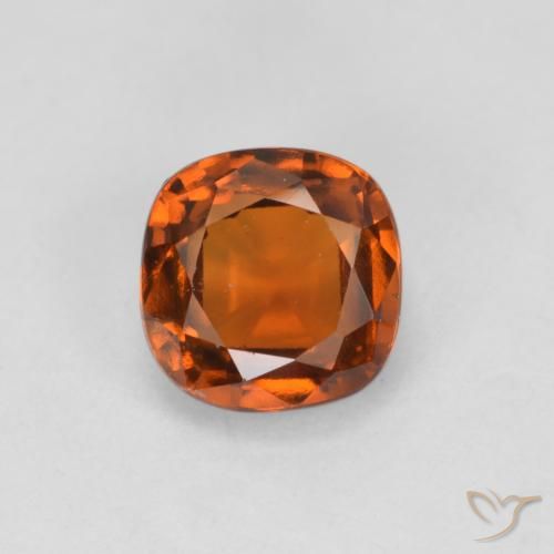1.49ct 자연스러운 앰버 오렌지 헤소나이트 가넷, 방석, VS