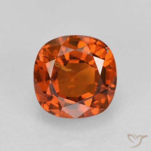 1.46ct 자연스러운 다크 오렌지 헤소나이트 가넷, 방석, VS-SI
