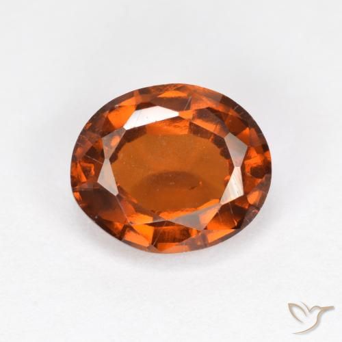 2.23ct 자연스러운 앰버 오렌지 헤소나이트 가넷, 타원형, VS-SI